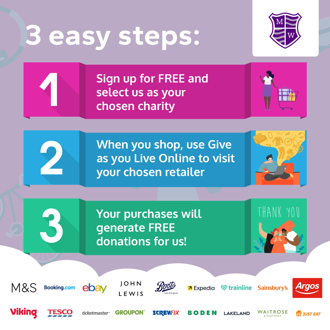 Give as you live 3 steps